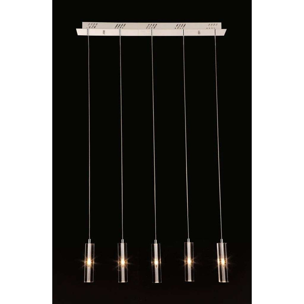 Stark Five Bulb Clear Ceiling Lamp - Homeroots - Flyclothing LLC