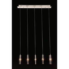 Stark Five Bulb Clear Ceiling Lamp - Homeroots