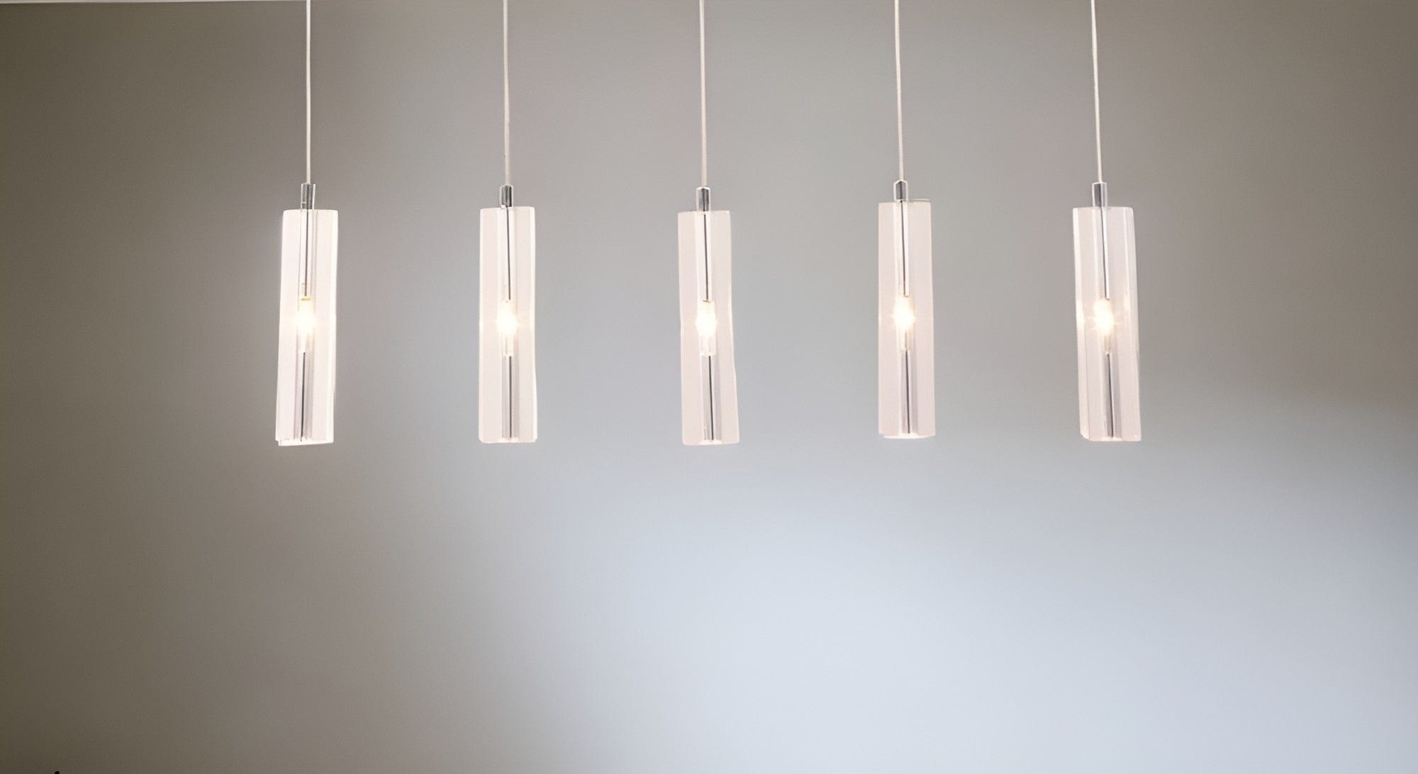 Stark Five Bulb Clear Ceiling Lamp