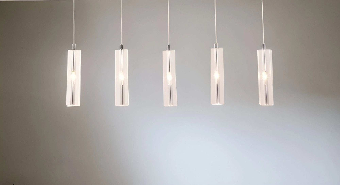 Stark Five Bulb Clear Ceiling Lamp - Homeroots - Flyclothing LLC