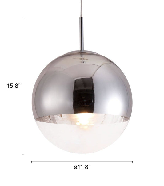 Silver Lantern Metal Dimmable Ceiling Light - Homeroots
