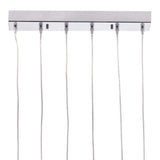 Silver Kitchen Island Six Light Metal LED Ceiling Light With Shades - Homeroots - Flyclothing LLC