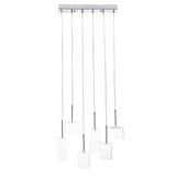 Silver Kitchen Island Six Light Metal LED Ceiling Light With Shades - Homeroots - Flyclothing LLC