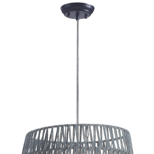 Gray Night Sky Zig Zag Ceiling Lamp - Homeroots
