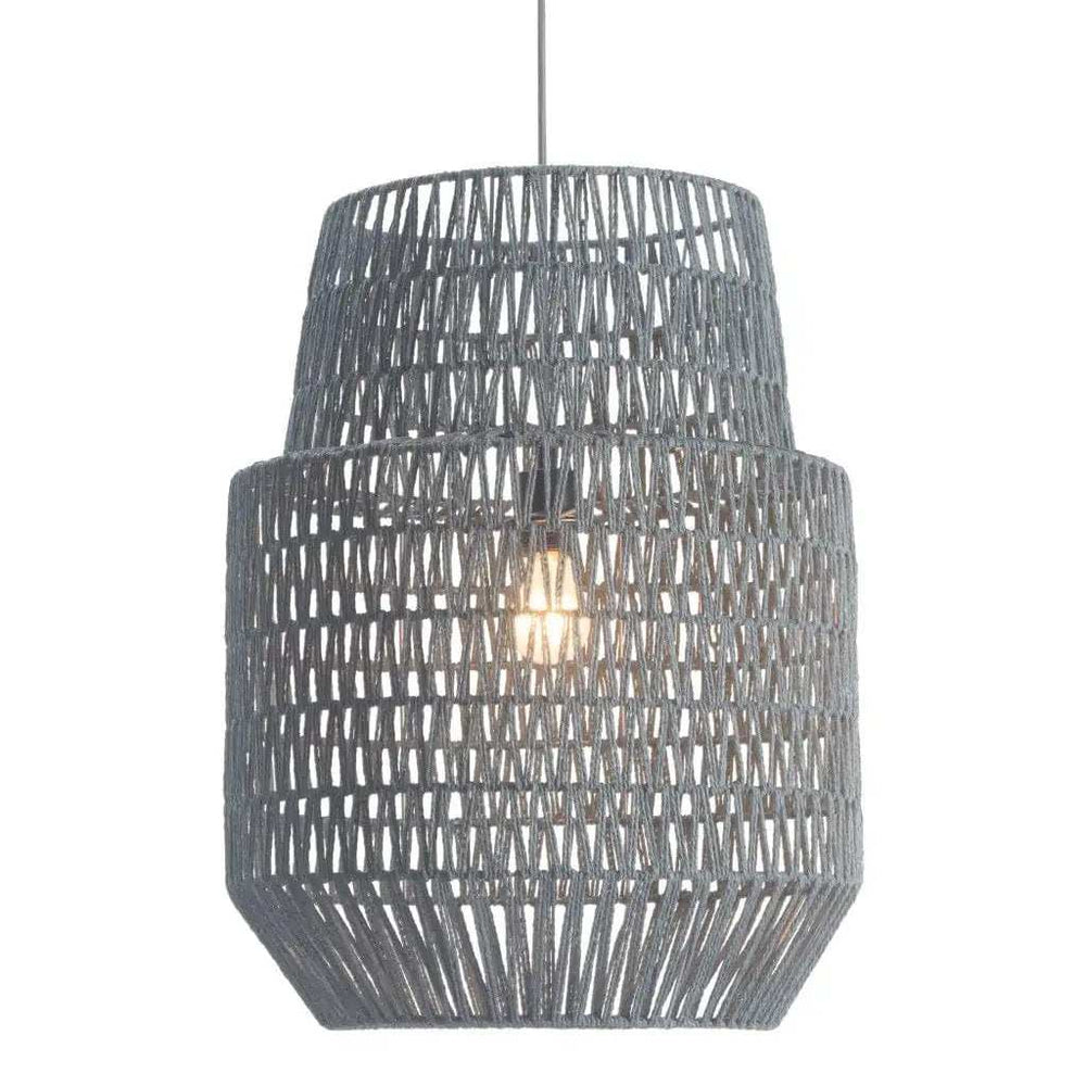 Gray Night Sky Zig Zag Ceiling Lamp - Homeroots - Flyclothing LLC