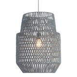 Gray Night Sky Zig Zag Ceiling Lamp - Homeroots