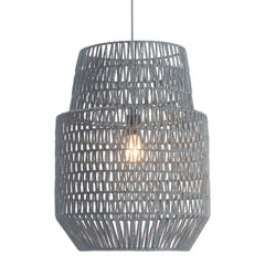Gray Night Sky Zig Zag Ceiling Lamp - Homeroots