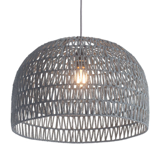 Gray Lantern Metal Dimmable Ceiling Light With Shades - Homeroots