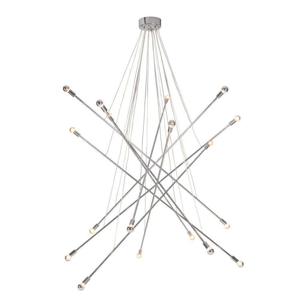 Intersected Ceiling Lamp Chrome - Homeroots - Flyclothing LLC