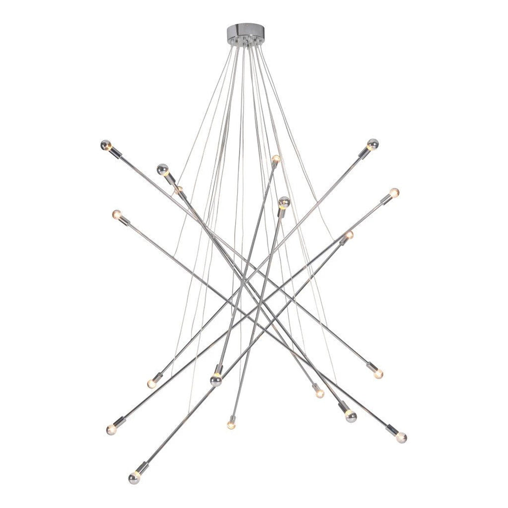 Intersected Ceiling Lamp Chrome - Homeroots