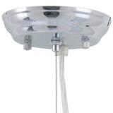 Silver Lantern Metal Chandelier With Silver Shades - Homeroots - Flyclothing LLC