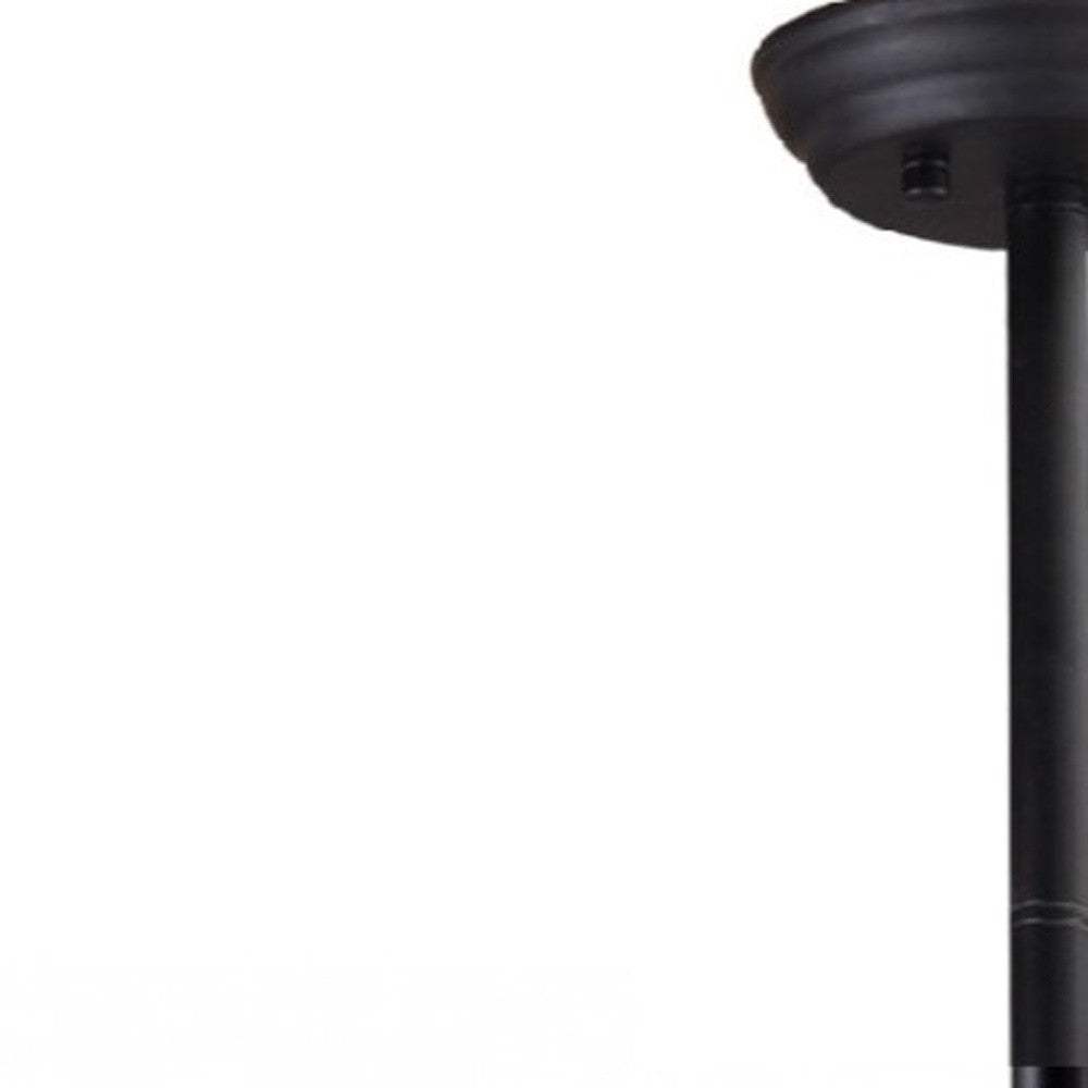 Black Kitchen Island Six Light Metal Ceiling Light - Homeroots - Flyclothing LLC