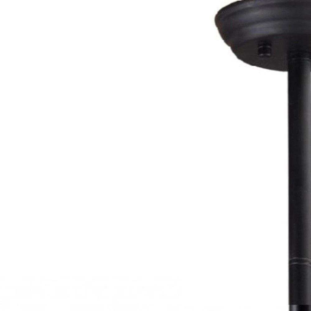 Black Kitchen Island Six Light Metal Ceiling Light - Homeroots - Flyclothing LLC