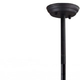 Black Kitchen Island Six Light Metal Ceiling Light - Homeroots - Flyclothing LLC