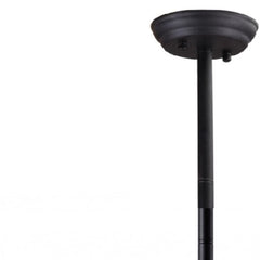 Black Kitchen Island Six Light Metal Ceiling Light - Homeroots