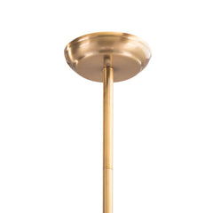 Gold Shaded Two Light Metal Dimmable Ceiling Light With White Shades - Homeroots