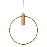 Gold Ring Ceiling Lamp - Homeroots