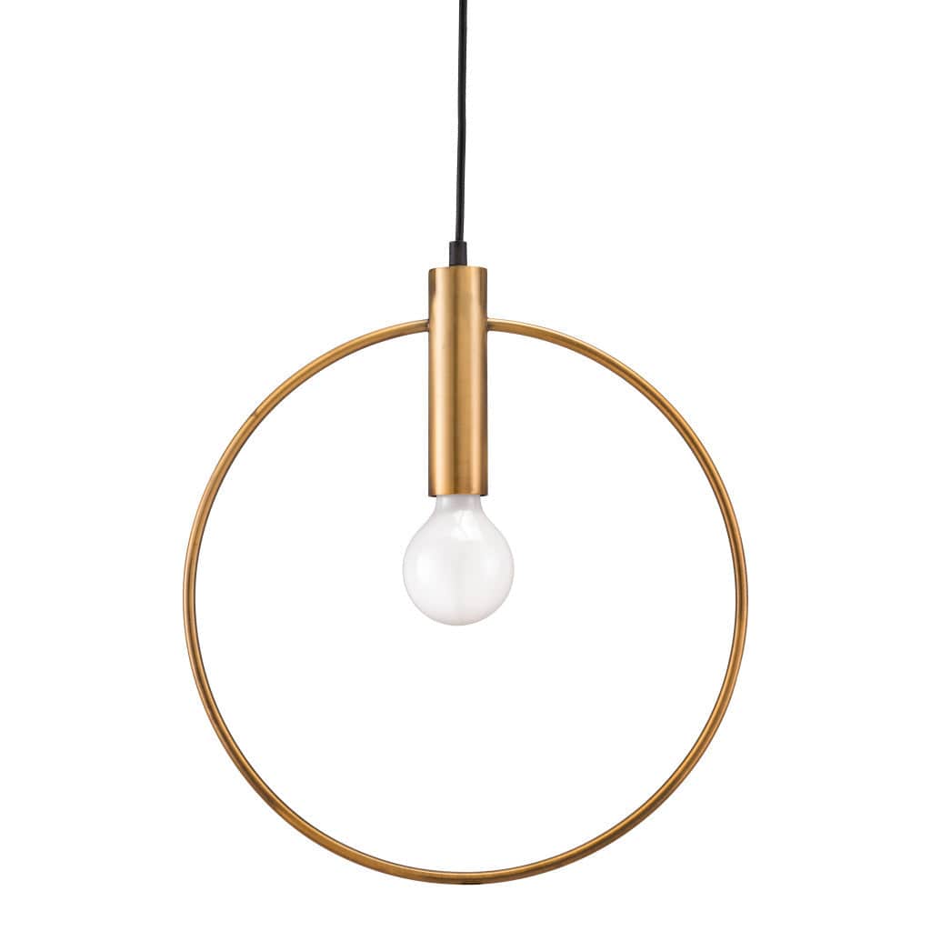 Gold Ring Ceiling Lamp - Homeroots