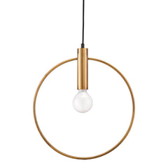 Gold Ring Ceiling Lamp - Homeroots