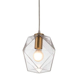 Gold Lantern Plastic Dimmable Ceiling Light With Clear Shades - Homeroots - Flyclothing LLC