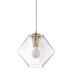 Gold Lantern Plastic Dimmable Ceiling Light With Clear Shades - Homeroots