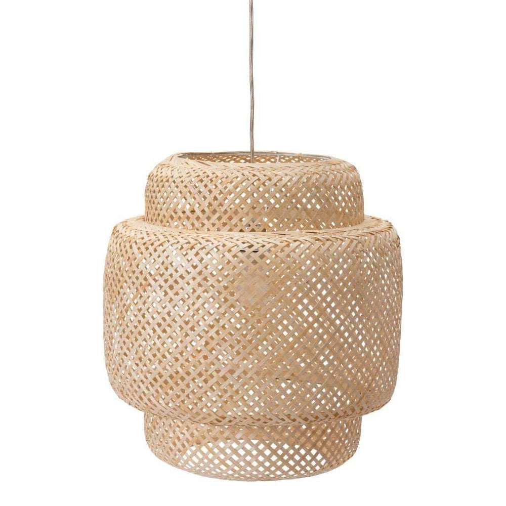 Natural Boho Weave Ceiling Lamp - Homeroots - Flyclothing LLC