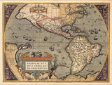 Vintage 1718 Map Of New France Unframed Print Wall Art - Homeroots
