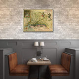 24" X 32" Map Of Virginia C1627 Vintage Poster Wall Art - Homeroots - Flyclothing LLC