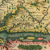 20" X 28" Map Of Virginia C1627 Vintage  Poster Wall Art - Homeroots