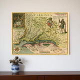 20" X 28" Map Of Virginia C1627 Vintage Poster Wall Art - Homeroots - Flyclothing LLC