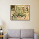 18" X 24" Map Of Virginia C1627 Vintage Poster Wall Art - Homeroots - Flyclothing LLC