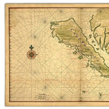 16" X 24" California As An Island C1650 Vintage Map Wall Art - Homeroots
