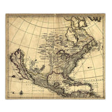 24" X 28" Map Of North America C1685 Vintage  Poster Wall Art - Homeroots