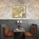 20" X 24" Vintage 1718 Map Of New France - Homeroots - Flyclothing LLC