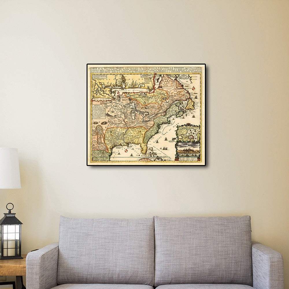 Vintage 1773 Map Of British Empire In North America Unframed Print Wall Art - Homeroots - Flyclothing LLC