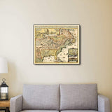 Vintage 1773 Map Of British Empire In North America Unframed Print Wall Art - Homeroots - Flyclothing LLC