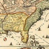 Vintage 1773 Map Of British Empire In North America Unframed Print Wall Art - Homeroots