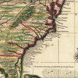 Vintage 1771 Map Of North America Unframed Print Wall Art - Homeroots