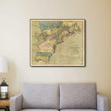 Vintage 1771 Map Of North America Unframed Print Wall Art - Homeroots - Flyclothing LLC