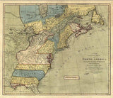 Vintage 1771 Map Of North America Unframed Print Wall Art - Homeroots