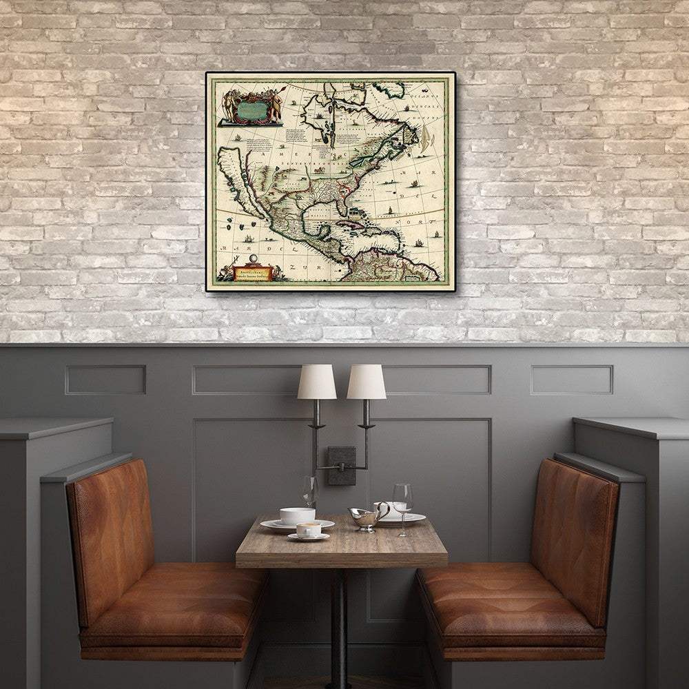 Vintage 1846 Map Of Mexico Unframed Print Wall Art - Homeroots - Flyclothing LLC