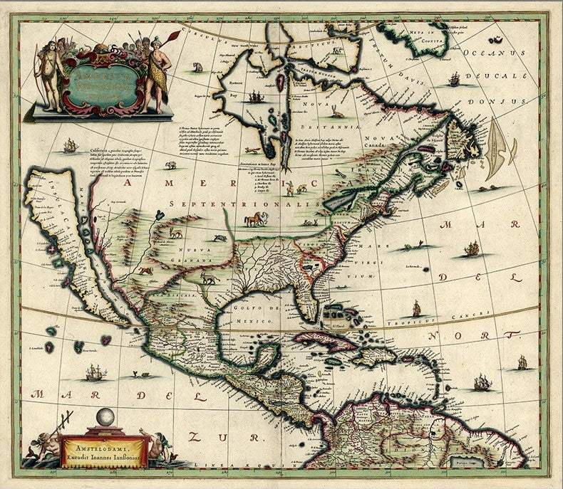 Vintage 1846 Map Of Mexico Unframed Print Wall Art - Homeroots - Flyclothing LLC
