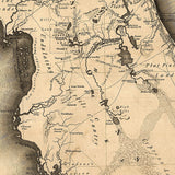 24" X 28" C1823 Early Map Of Florida Vintage Poster Wall Art - Homeroots - Flyclothing LLC