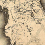 20" X 24" C1823 Early Map Of Florida Vintage Poster Wall Art - Homeroots - Flyclothing LLC