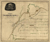 20" X 24" Map Of Kentucky Mammoth Cave Vintage Poster Wall Art - Homeroots