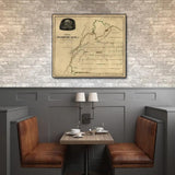 16" X 20" Map Of Kentucky Mammoth Cave Vintage Poster Wall Art - Homeroots