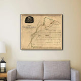 16" X 20" Map Of Kentucky Mammoth Cave Vintage Poster Wall Art - Homeroots - Flyclothing LLC