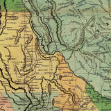 Vintage 1846 Map Of Mexico Unframed Print Wall Art - Homeroots - Flyclothing LLC