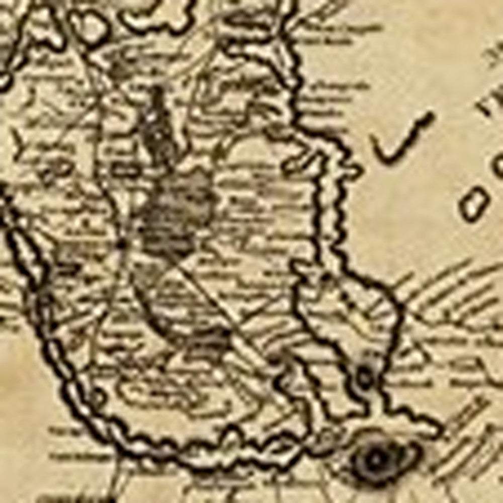 20" X 24" Vintage 1846 Map Of Mexico Wall Art - Homeroots - Flyclothing LLC