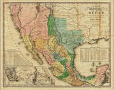 20" X 24" Vintage 1846 Map Of Mexico Wall Art - Homeroots
